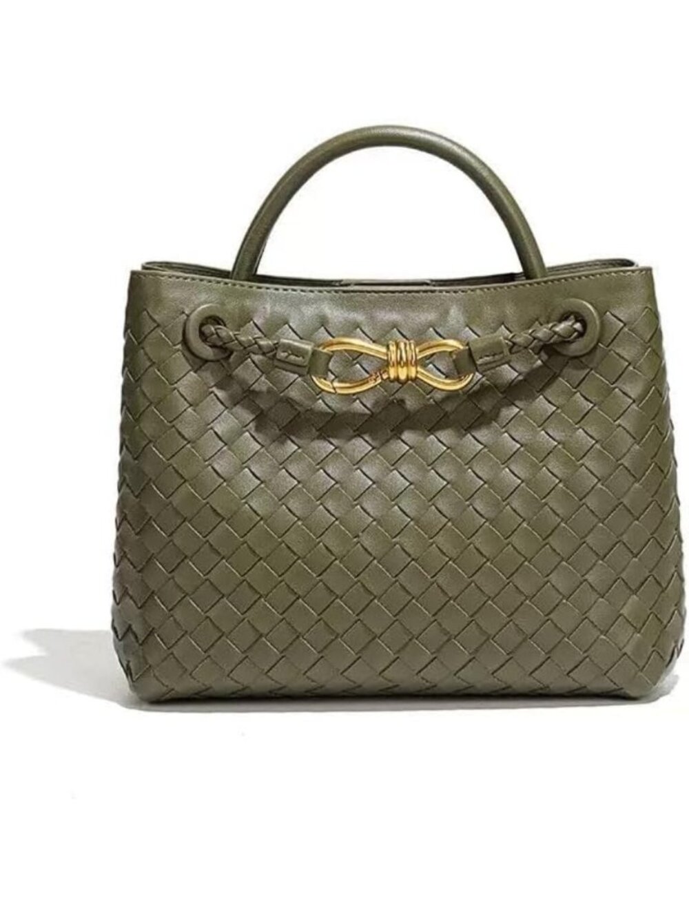 Stylish Woven Tote Bag for Women | Leather Shoulder Handbag & Top Handle Purse